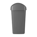 Bote de Basura con Tapa Vaivén Gris Plomo 50 L
