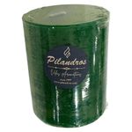 Vela Mediana Cilíndrica Verde con Aroma