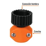 Conector Hembra Plástico Rosca de 1/2 Plg