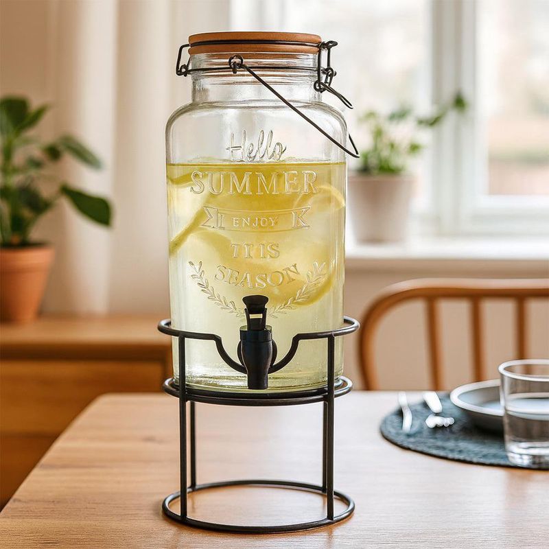 Dispensador de Vidrio con Base