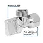 Llave Angular Vuelta Tipo de Giro 1/2 X 1/4 Plg