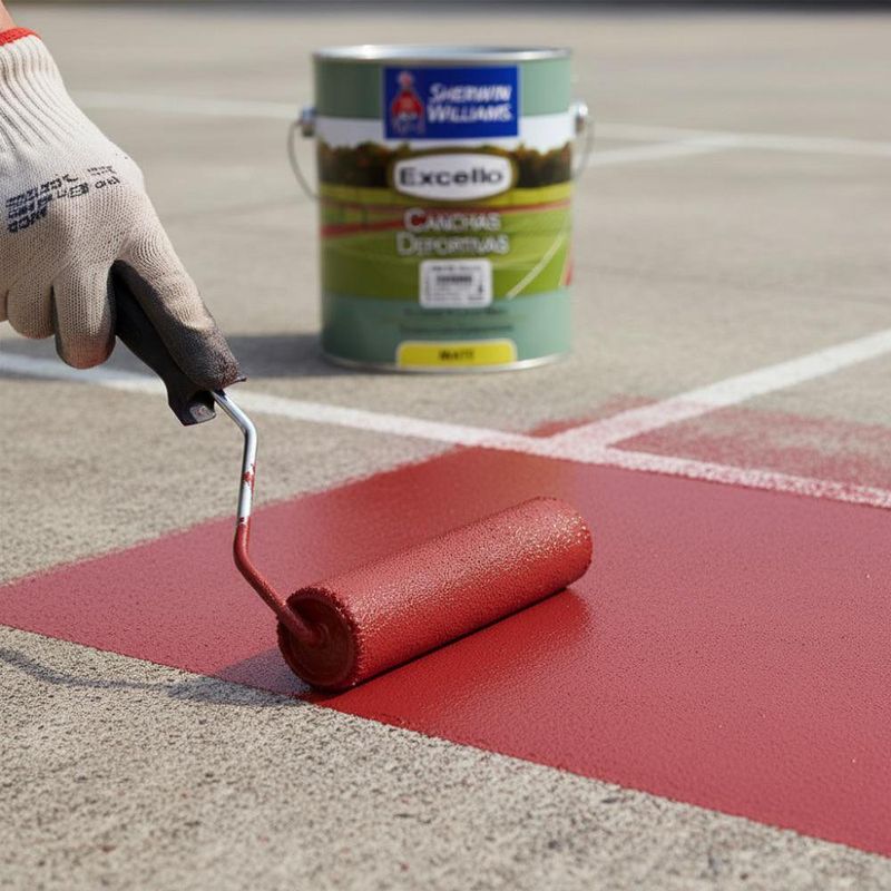 Pintura para Canchas Deportivas Rojo 1 Gal