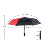 Set de 2 Paraguas Rojo y Negro