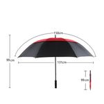 Set de 2 Paraguas Rojo y Negro