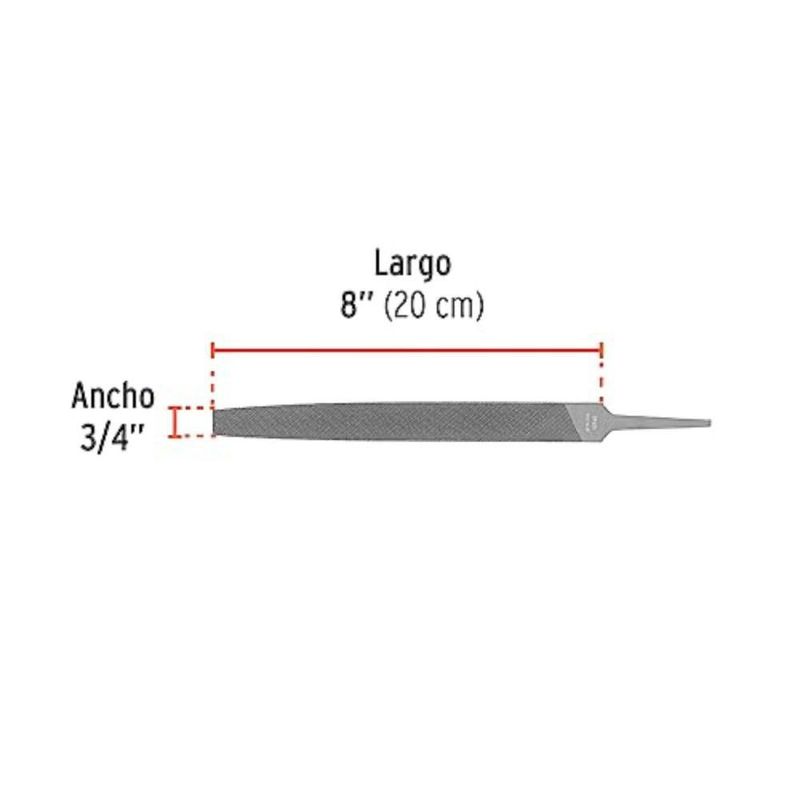 Lima Plana Bastarda 8 Plg