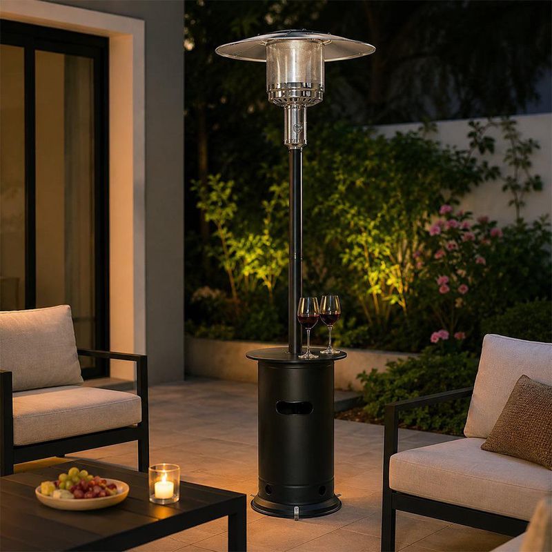 Calentador de Ambiente a Gas Propano para Patio con Encendido Eléctrico