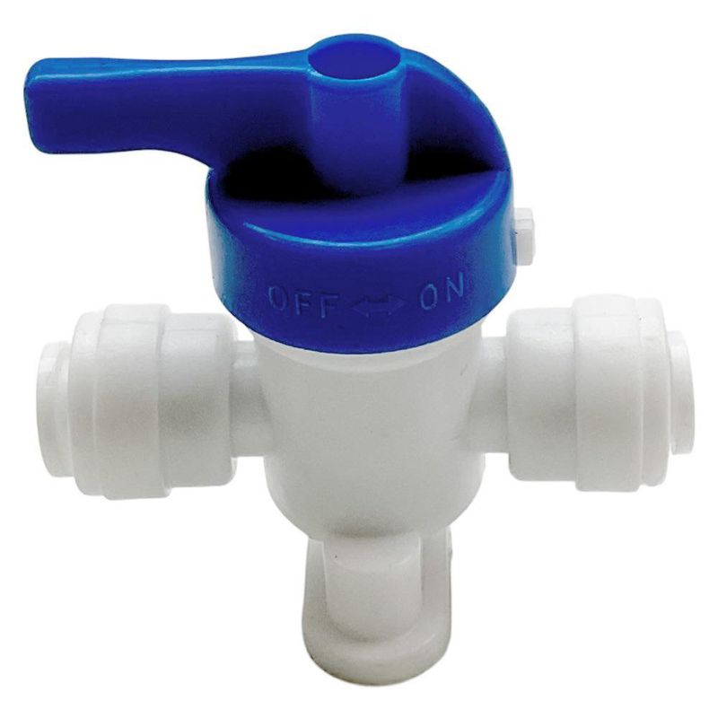 Válvula Manual 1/4 Plg a Presión para Conexión Rápida