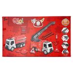 Set de Vehículos de Rescate Rojos