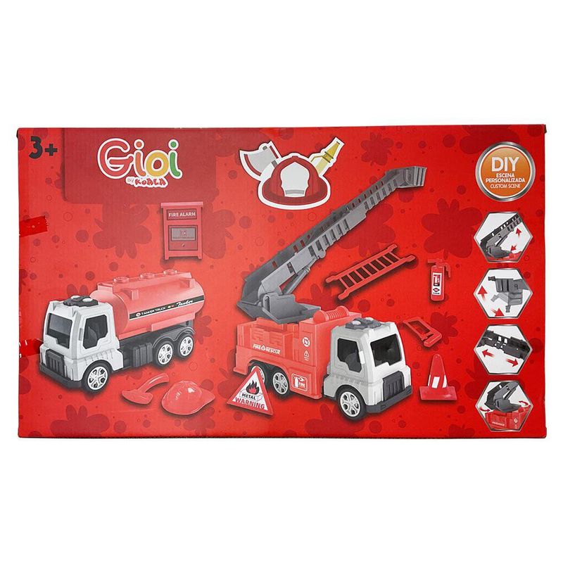 Set de Vehículos de Rescate Rojos