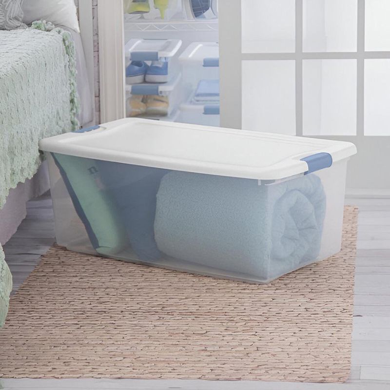 Caja Plástica Extra Grande Transparente 106L