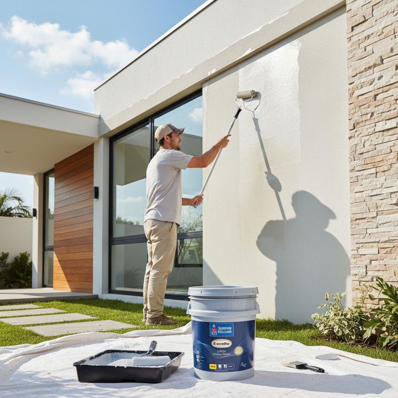 Excello Weather Perfect Látex Mate Base Ultra Deep 5 Gal