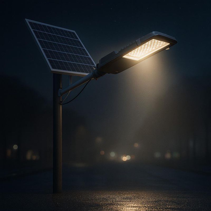 Lámpara Solar para Iluminación Exterior LED 30W Modelo S30 3600 Lúmenes