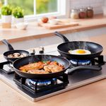 Set de Sartenes Aluminio 20, 24 y 26 Cm