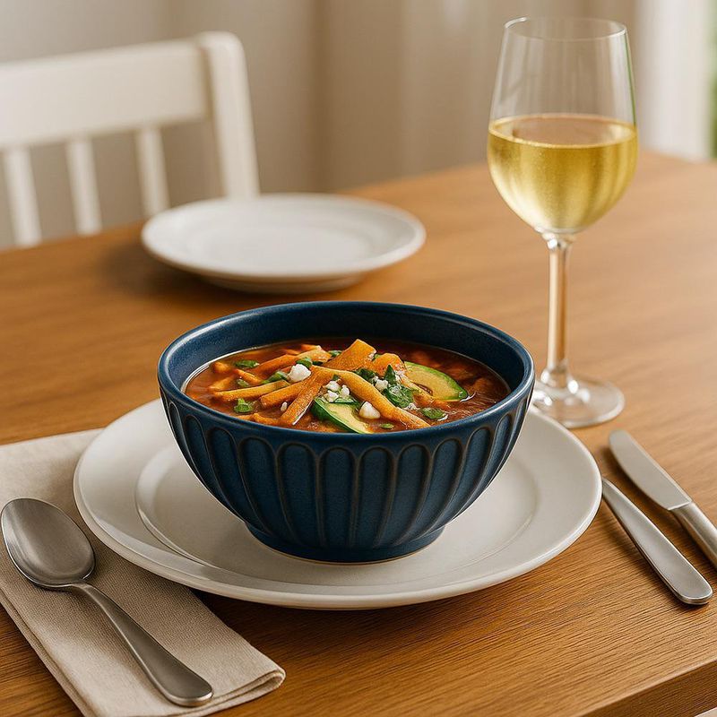 Plato de Cerámica Azul