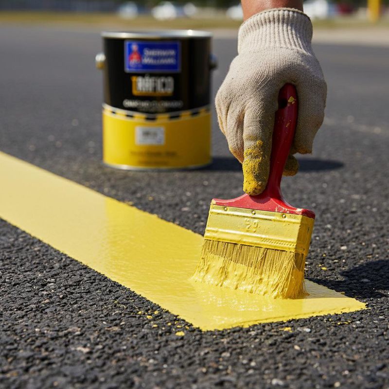 Tráfico Caucho Clorado Mate Amarillo 1 Gal