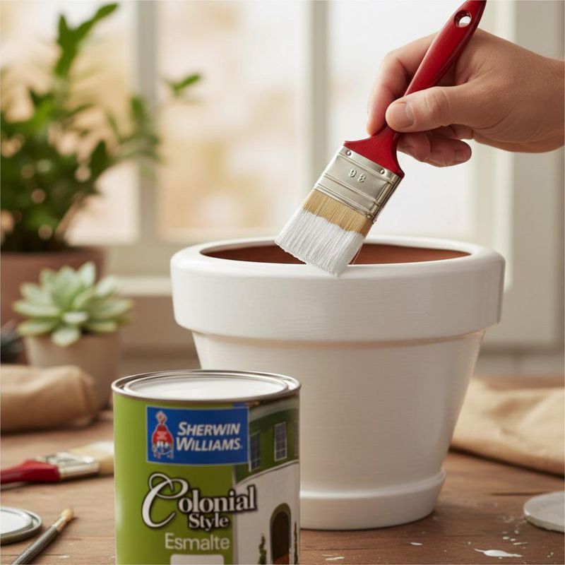 Esmalte Colonial Blanco Mate 1/4 Gal