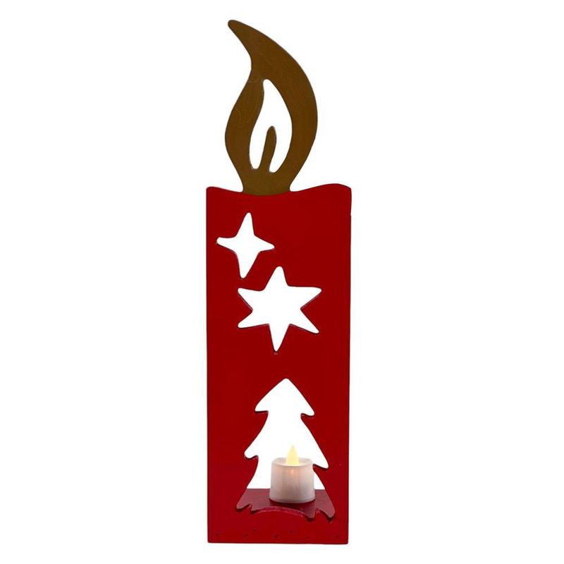 Portavelas Decorativo Navideño