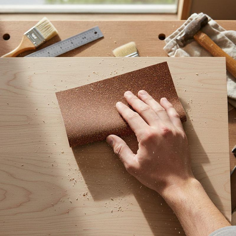 Lija de Papel 100 Color Café