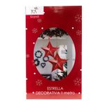 Estrella Decorativa Roja Metálica