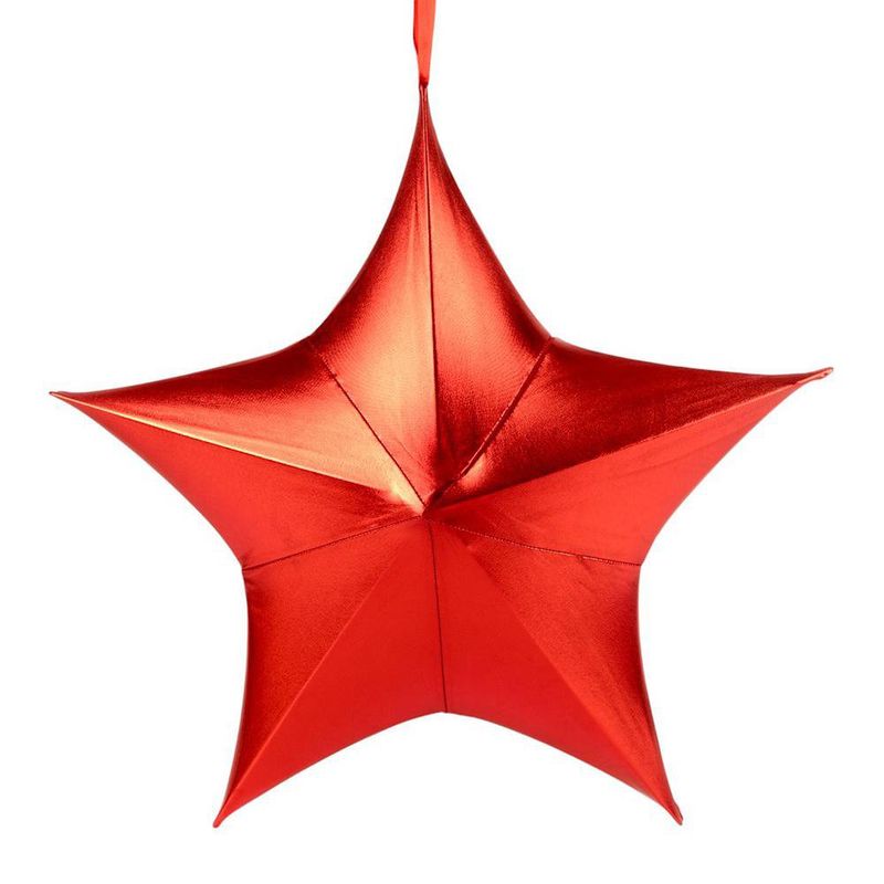Estrella Decorativa Roja Metálica