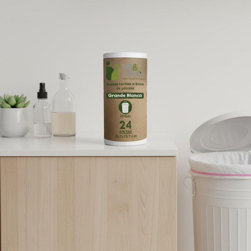 Bolsa Biodegradable para Basura Tamaño M 24 Pzas