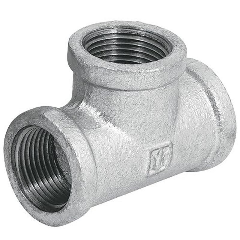 Te "T" de Acero Galvanizado con Rosca 1 1/4 Plg