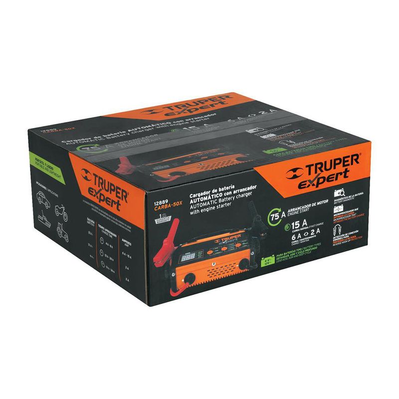 Cargador Automático con Arrancador 75 A