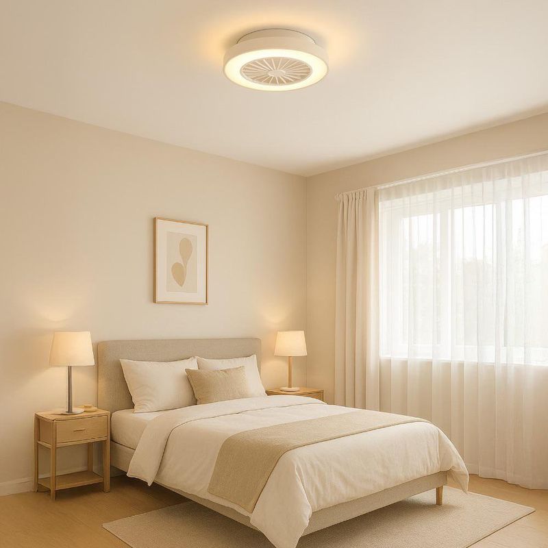 Ventilador con Luz Led Blanco