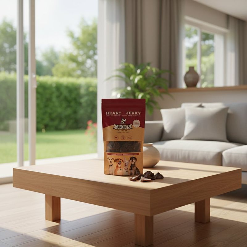 Snack Deshidratado para Perro y Gato Todas las Etapas y Razas Sabor Corazón de Res 50 Grs