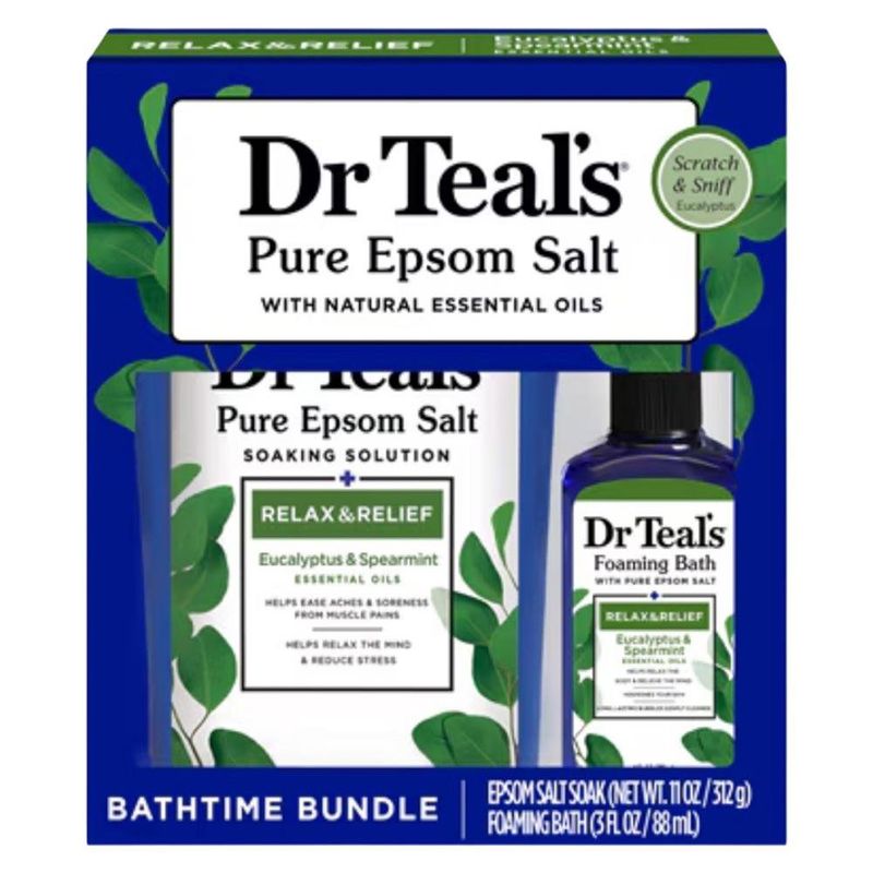 Kit de Relajación y Alivio con Sal de Tina y Burbuja de Baño