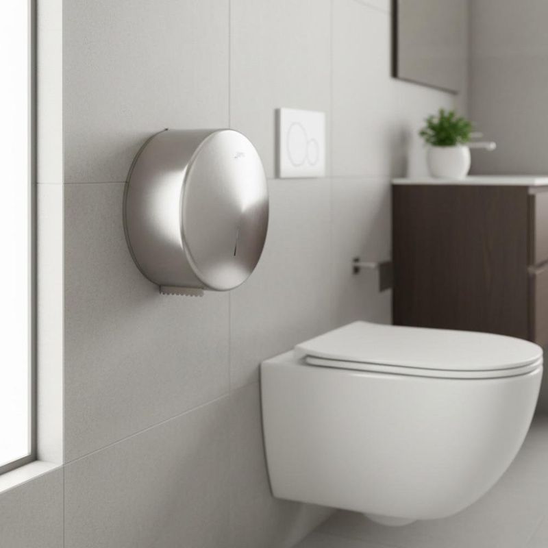 Dispensador de Papel Higiénico Rollo Institucional Gris