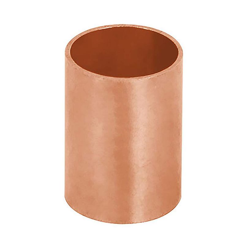 Cople de Cobre sin Tope 1/2 Plg