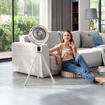 Ventilador Blanco con Cabezal Giratorio