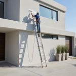 Escalera de Extensión de Aluminio 20 Peldaños Capacidad 150 kg