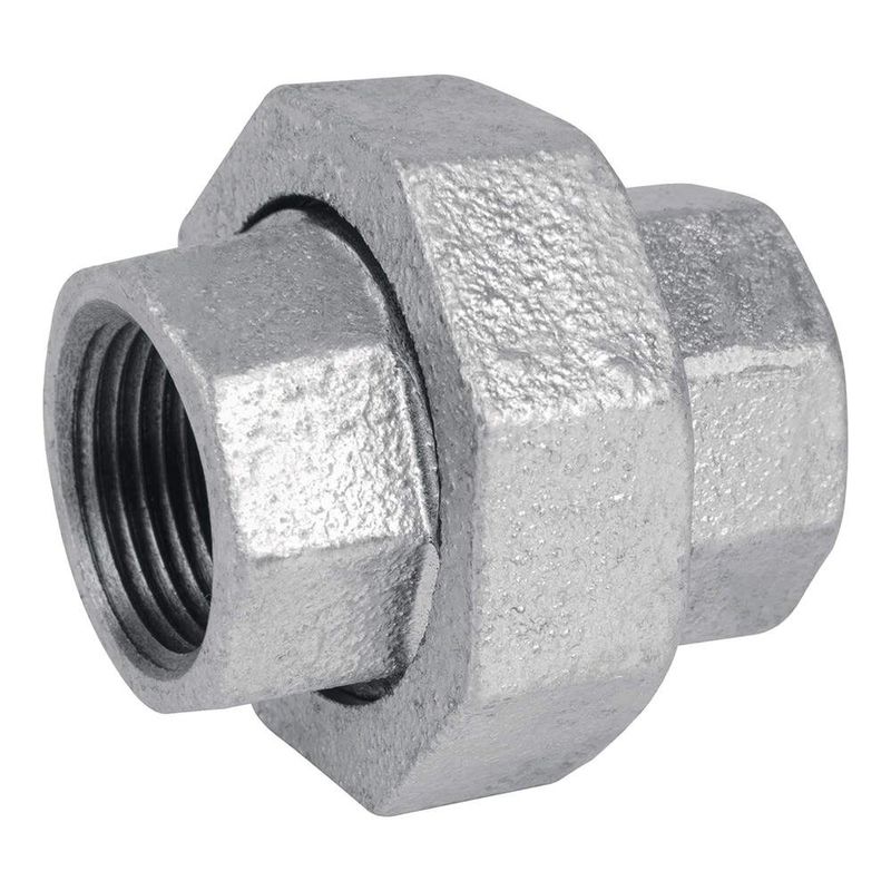 Unión Universal de Acero Galvanizado con Rosca 3/4 Plg