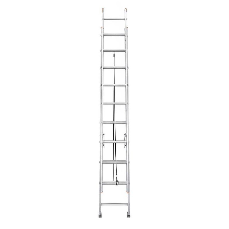 Escalera de Extensión de Aluminio 20 Peldaños Capacidad 150 kg