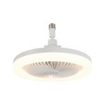 Ventilador Blanco con Luz Led 24 W