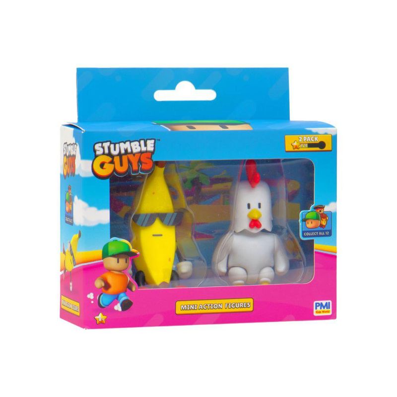 Set de 2 Figuras Sorpresa Stumble Guys 8 Cm Surtidas
