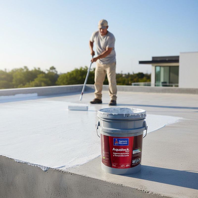 Impermeabilizante Aqualock 8000 Mate Base Deep 5 Gal