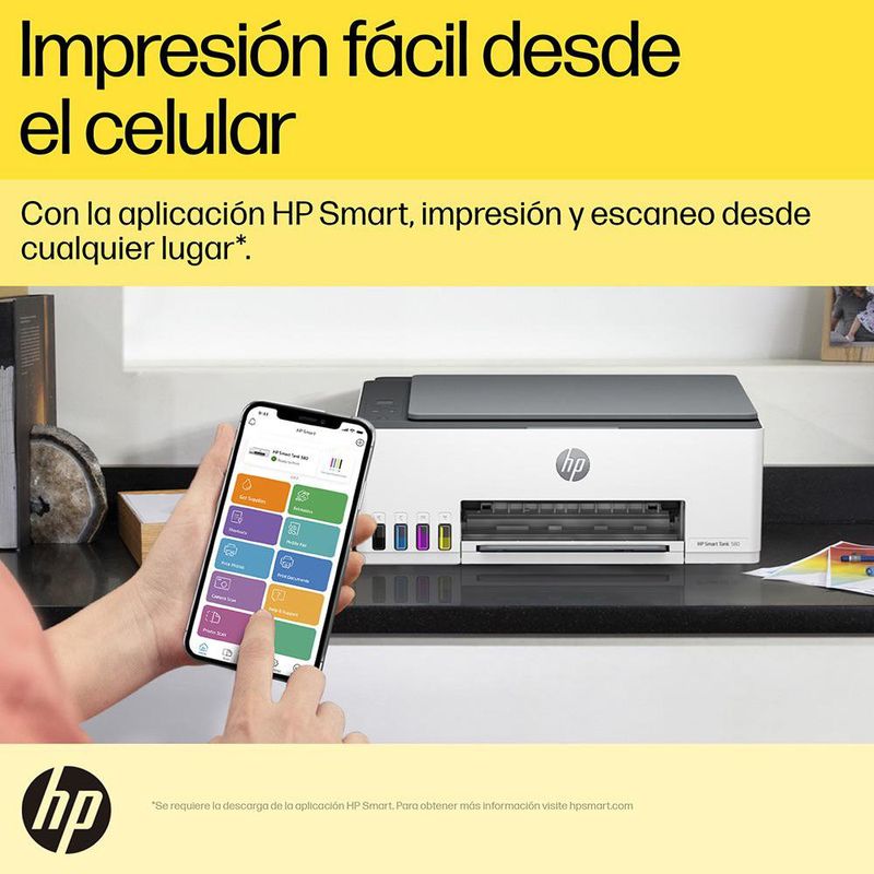 Impresora Multifuncional HP Smart Tank 580 (1F3Y2A)