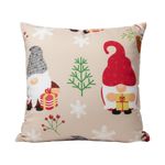 Cojín Relleno Decorativo con Diseño de Gnomos