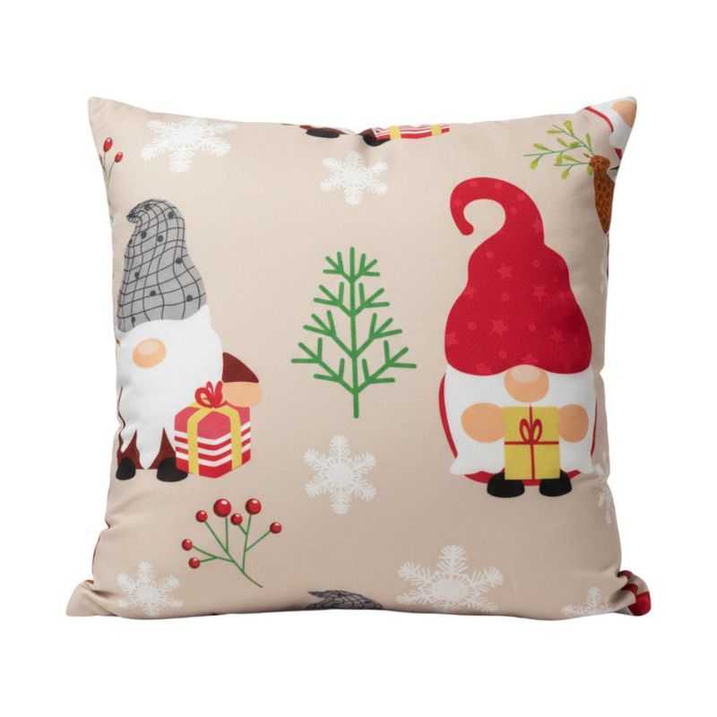 Cojín Relleno Decorativo con Diseño de Gnomos