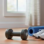 Mancuerna Negra Recubierta con Vinil 10 Lb