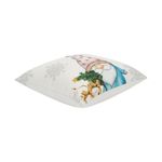 Cojín Navideño con Gnomo y Copos de Nieve