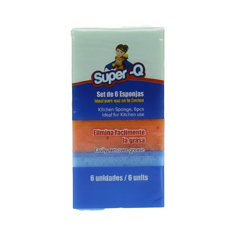 Set de 6 Esponjas de Cocina