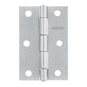 Bisagra Rectangular de Acero Pulido 3 Plg