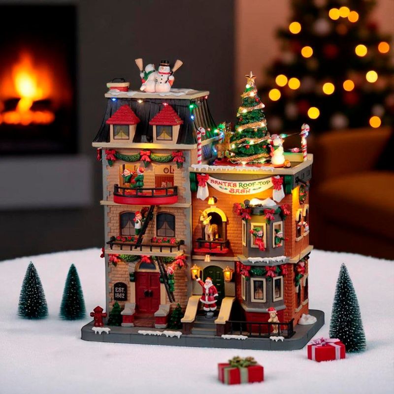 Fiesta en la Azotea de Santa con Movimiento y Luz