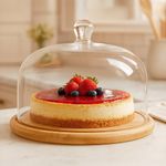 Pastelero con Tapa de Vidrio