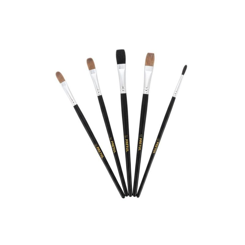 Pinceles de Pelo Extra Fino Set de 5 Piezas