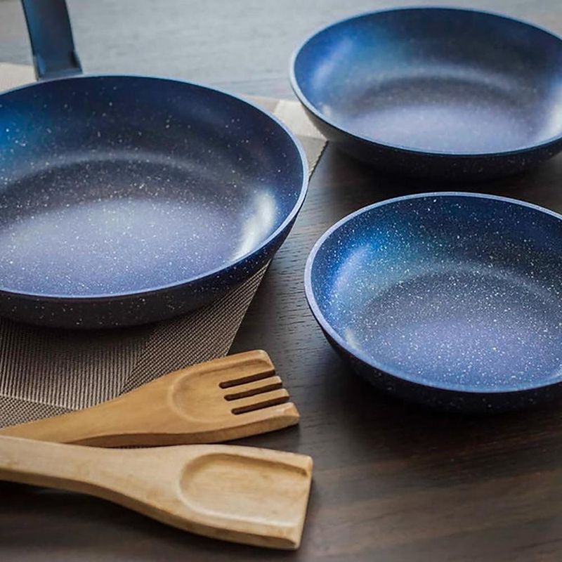 Set de 3 Sartenes Azul de 20, 24 y 28 Cm